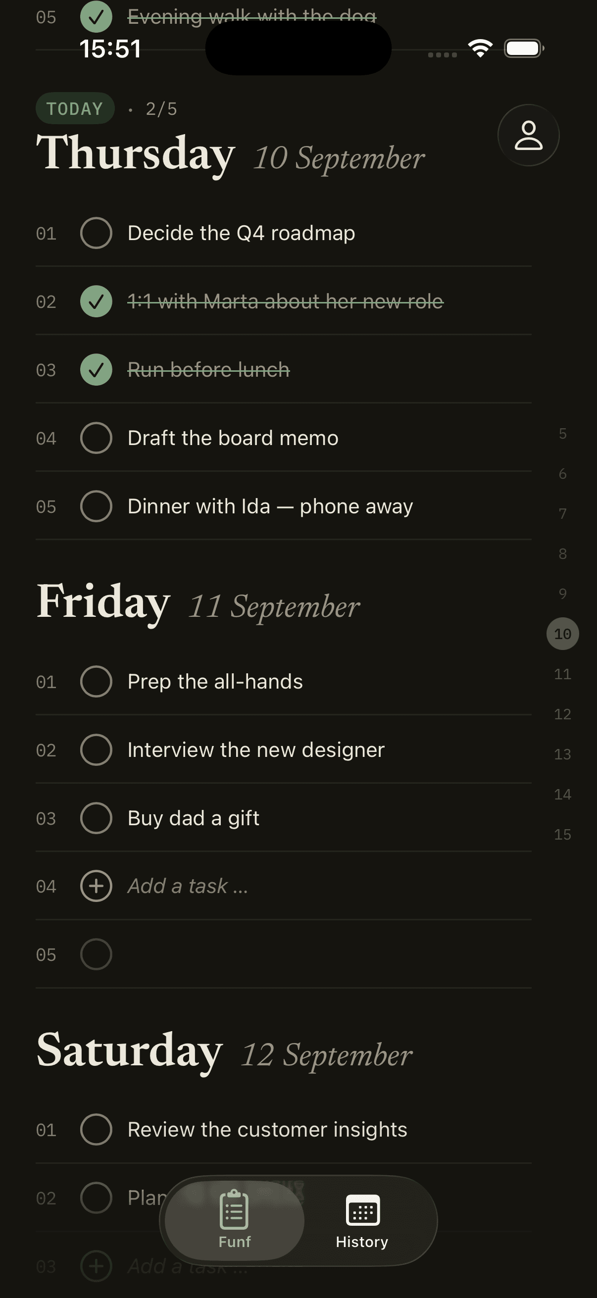 Funf for iPhone, today